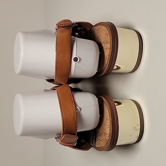 Sam Edelman Torin Sandals Faux Brown Leather Open Toe Sling‎ Back Adjustable 8.5 - Picture 5 of 13